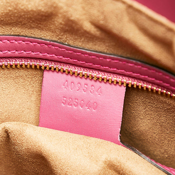 グッチ GGスプリーム スモール ハンドバッグ ショルダーバッグ 2WAY 409534 ベージュ ピンク レッド PVC レザー レディース GUCCI 【中古】