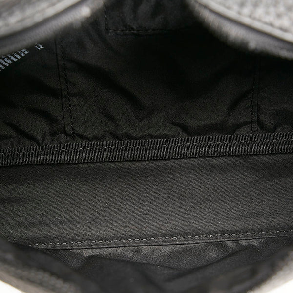 カルバンクライン ロゴ ボディバッグ ウエストバッグ ブラック レザー メンズ Calvin Klein 【中古】