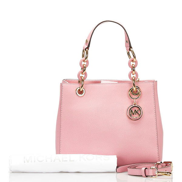 マイケルコース シンシア ハンドバッグ ショルダーバッグ 2WAY 30S5GCYS1L MISTY ROSE ピンク レザー レディース Michael Kors 【中古】
