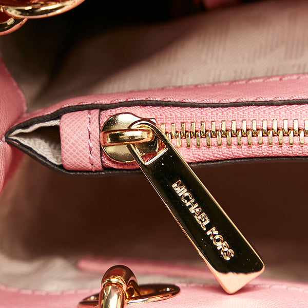 マイケルコース シンシア ハンドバッグ ショルダーバッグ 2WAY 30S5GCYS1L MISTY ROSE ピンク レザー レディース Michael Kors 【中古】