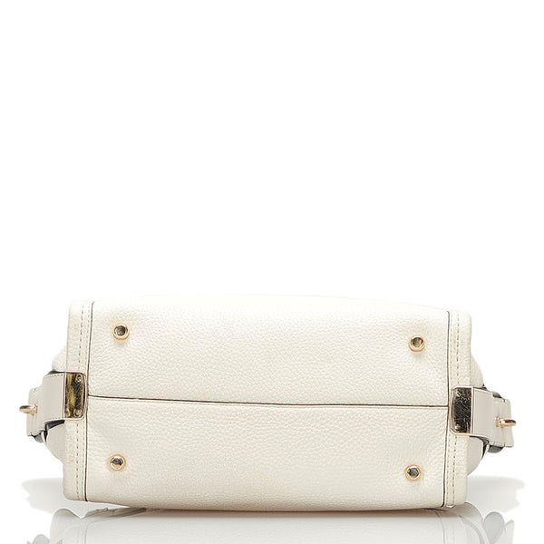 コーチ スワッガー27 キャリーオール ハンドバッグ 斜め掛けショルダーバッグ 2WAY オフホワイト レザー レディース COACH 【中古】