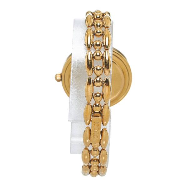 グッチ チェンジベゼル 腕時計 11 12 クオーツ ホワイト文字盤 メッキ レディース GUCCI 【中古】