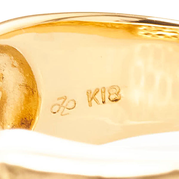 K18YG イエローゴールド ダイヤ1.33ct リング 指輪 レディース 12.5号 【中古】