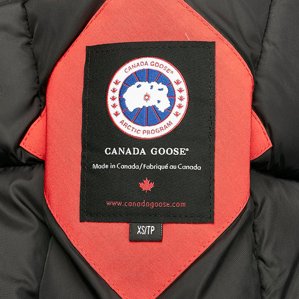 カナダグース トリリウムパーカー ファー ダウンジャケット アウター コート 6550L レッド ポリエステル コットン ダウン フェザー レディース CANADA GOOSE 【中古】