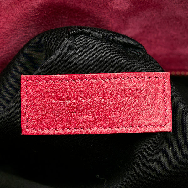 サンローラン クラシック ダッフル6 ハンドバッグ ショルダーバッグ 2WAY 322049 ピンク レザー レディース SAINT LAURENT 【中古】