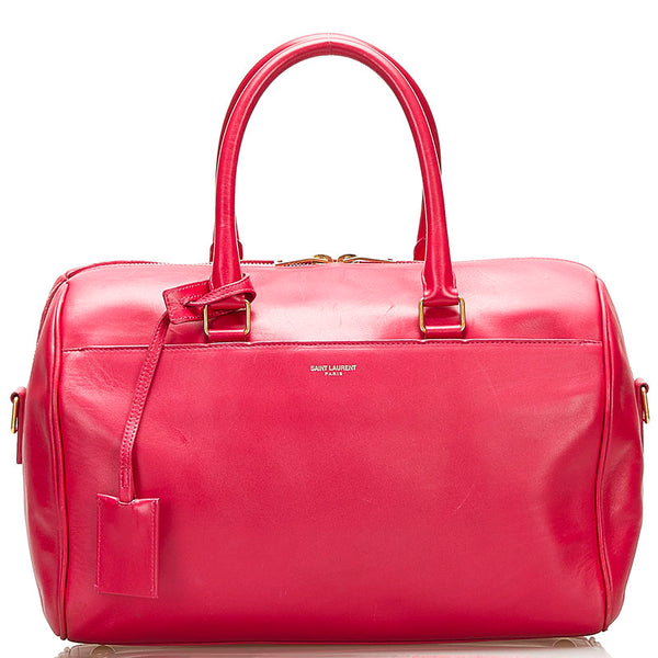 サンローラン クラシック ダッフル6 ハンドバッグ ショルダーバッグ 2WAY 322049 ピンク レザー レディース SAINT LAURENT 【中古】