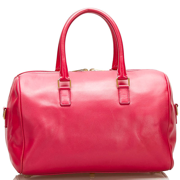 サンローラン クラシック ダッフル6 ハンドバッグ ショルダーバッグ 2WAY 322049 ピンク レザー レディース SAINT LAURENT 【中古】