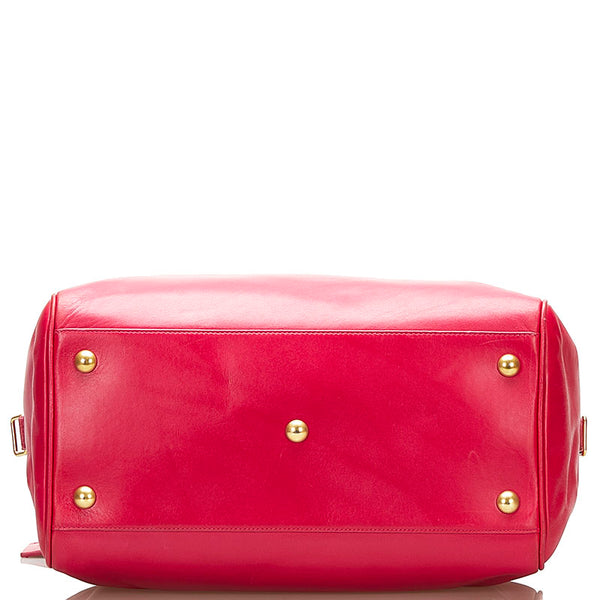 サンローラン クラシック ダッフル6 ハンドバッグ ショルダーバッグ 2WAY 322049 ピンク レザー レディース SAINT LAURENT 【中古】