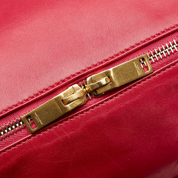 サンローラン クラシック ダッフル6 ハンドバッグ ショルダーバッグ 2WAY 322049 ピンク レザー レディース SAINT LAURENT 【中古】