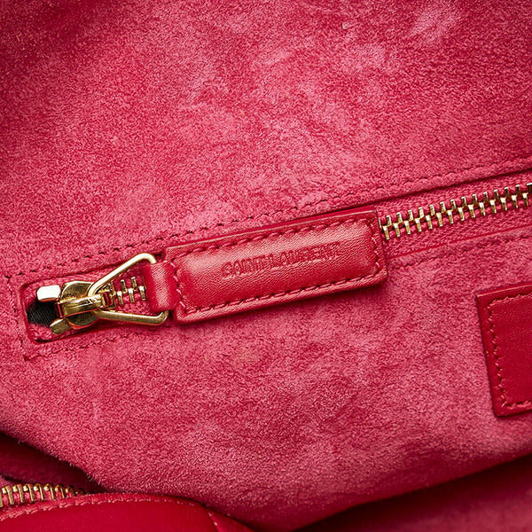 サンローラン クラシック ダッフル6 ハンドバッグ ショルダーバッグ 2WAY 322049 ピンク レザー レディース SAINT LAURENT 【中古】