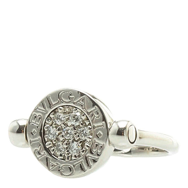 ブルガリ ブルガリブルガリ フリップリング リング 指輪 K18WG ホワイトゴールド レディース BVLGARI 【中古】