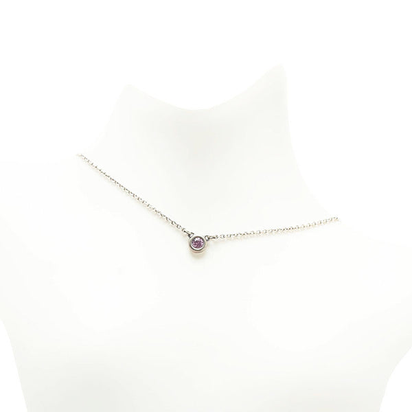 ティファニー バイヤザード ピンクサファイア ネックレス SV925 シルバー レディース TIFFANY&Co. 【中古】