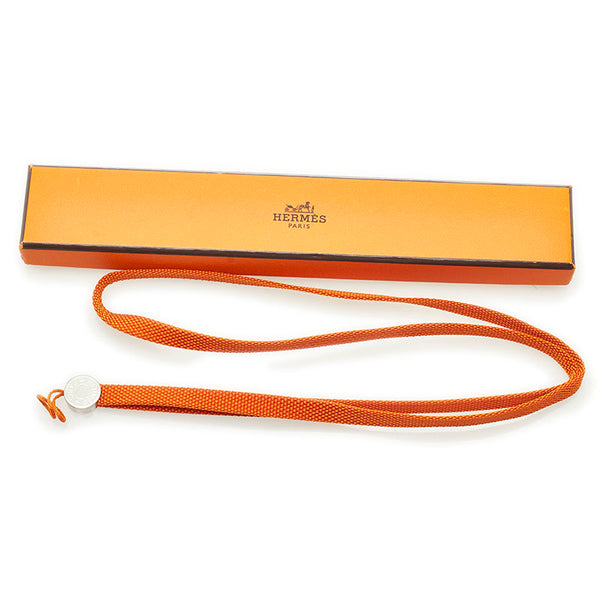 エルメス セリエ ストラップ オレンジ キャンバス メタル レディース HERMES 【中古】