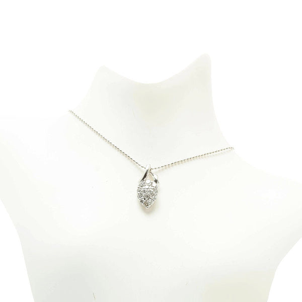 Pt900 プラチナ Pt850 プラチナ ダイヤ0.50ct ネックレス レディース 【中古】