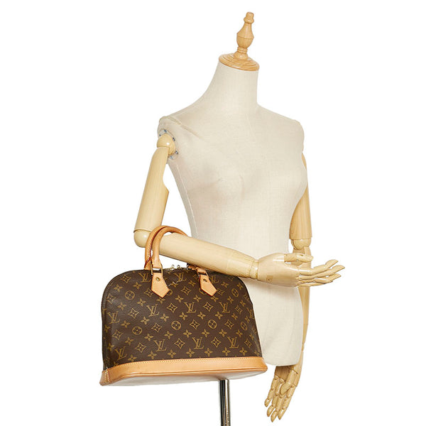 ルイ ヴィトン モノグラム アルマPM ハンドバッグ M51130 ブラウン PVC レザー レディース LOUIS VUITTON 【中古】