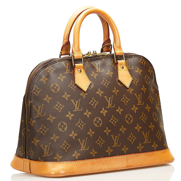 ルイ ヴィトン モノグラム アルマPM ハンドバッグ M51130 ブラウン PVC レザー レディース LOUIS VUITTON 【中古】