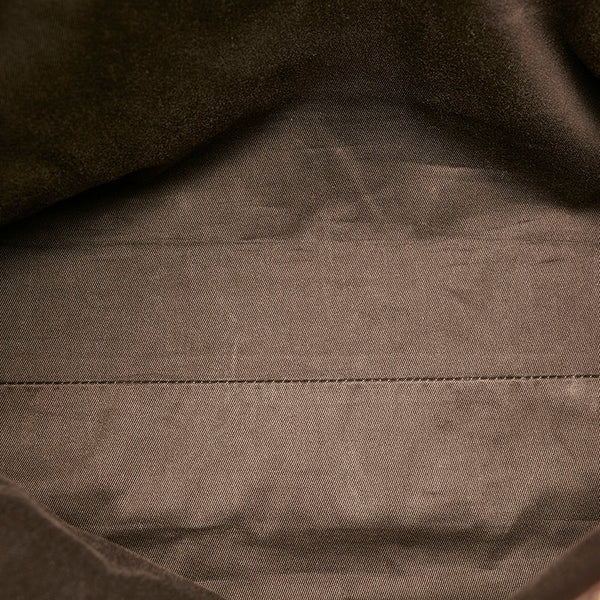 グッチ GGキャンバス ハンドバッグ トートバッグ 106251 ブラウン キャンバス レザー レディース GUCCI 【中古】