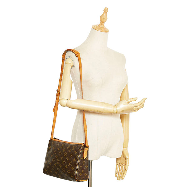 ルイ ヴィトン モノグラム チュールリー 斜め掛け ショルダーバッグ M51350 ブラウン PVC レザー レディース LOUIS VUITTON 【中古】