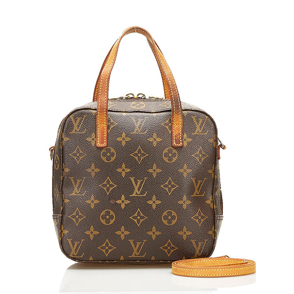 ルイ ヴィトン モノグラム スポンティーニ ハンドバッグ ショルダーバッグ 2WAY M47500 ブラウン PVC レザー レディース LOUIS VUITTON 【中古】