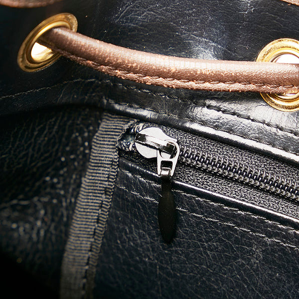 バーバリー ノバチェック シャドーホース リュック バックパック ベージュ　ブラウン キャンバス レザー レディース BURBERRY 【中古】