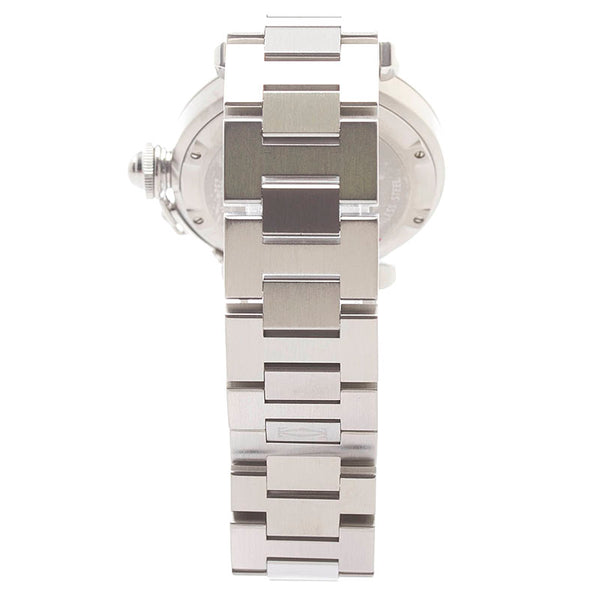 カルティエ パシャC デイト 腕時計 W31076M7 自動巻き(手巻付き) ブラック文字盤 ステンレススチール メンズ CARTIER 【中古】