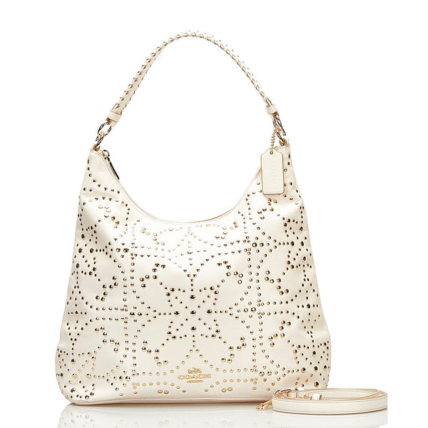 コーチ ハンドバッグ ショルダーバッグ 2WAY ホワイト レザー レディース COACH 【中古】