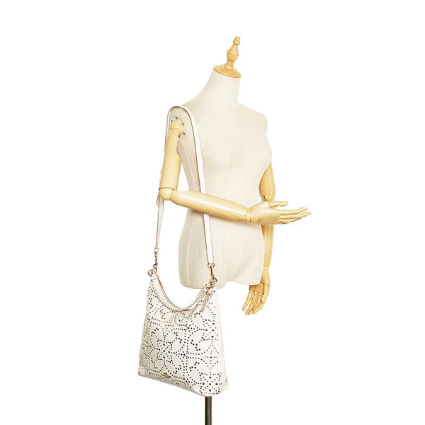 コーチ ハンドバッグ ショルダーバッグ 2WAY ホワイト レザー レディース COACH 【中古】