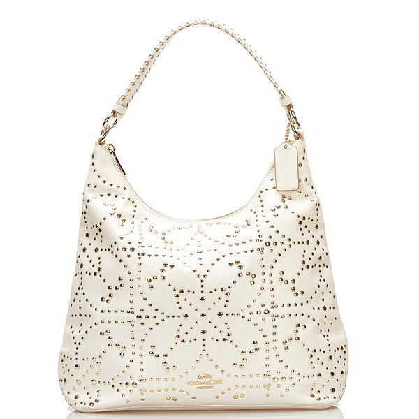 コーチ ハンドバッグ ショルダーバッグ 2WAY ホワイト レザー レディース COACH 【中古】