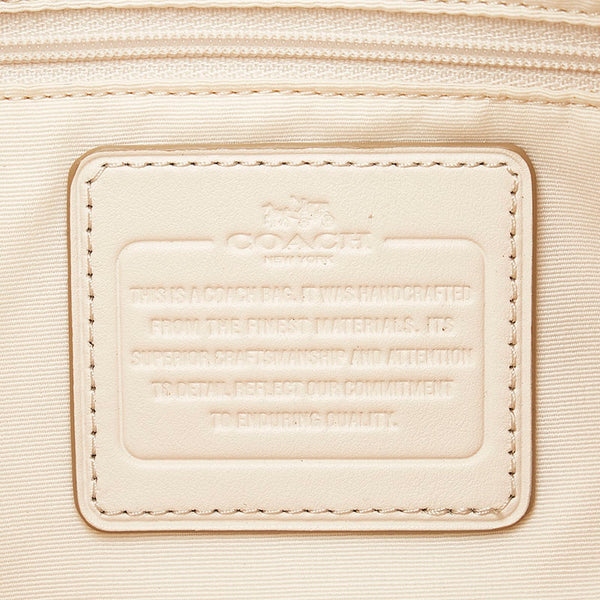 コーチ ハンドバッグ ショルダーバッグ 2WAY ホワイト レザー レディース COACH 【中古】