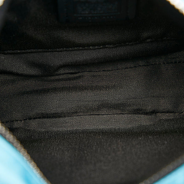 コーチ ボディバッグ ウエストバッグ C2047 ピンク ブルー レザー ナイロン レディース COACH 【中古】