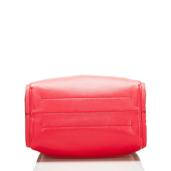 ケイトスペード ノット ラージショルダー ショルダーバッグ K4395 レッド レザー レディース Kate Spade 【中古】