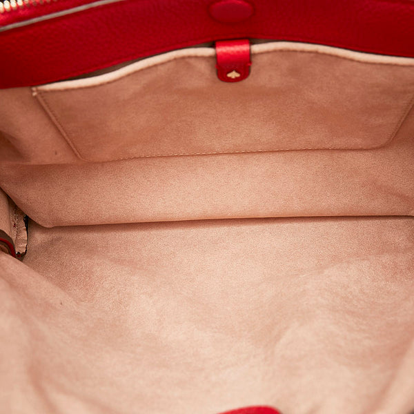 ケイトスペード ノット ラージショルダー ショルダーバッグ K4395 レッド レザー レディース Kate Spade 【中古】