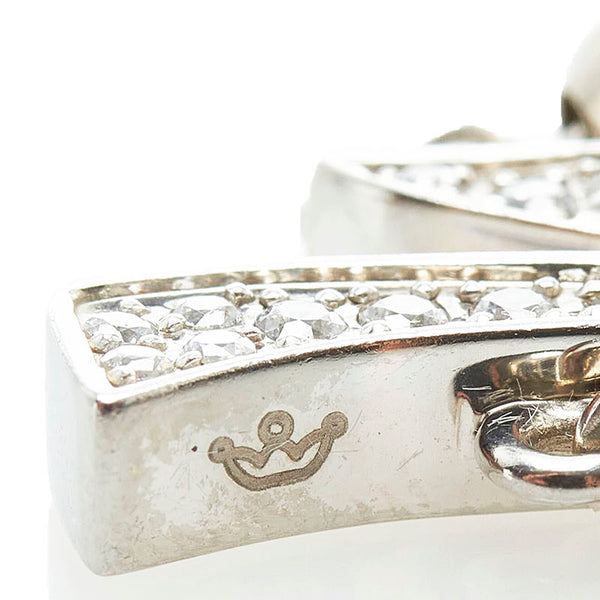 ガガ ミラノ ラインストーン ナンバー ブレスレット シルバー メタル レディース Gaga Milano 【中古】