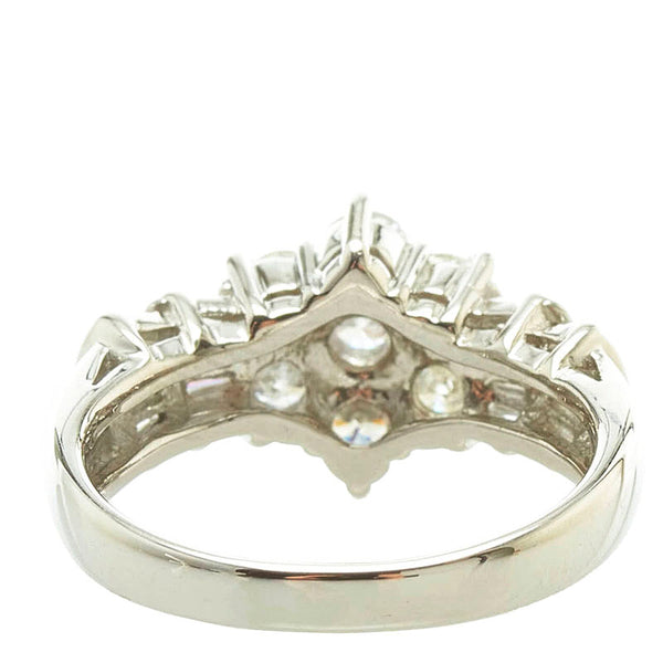 Pt900 プラチナ ダイヤ1.00ct リング 指輪 レディース 9号 【中古】