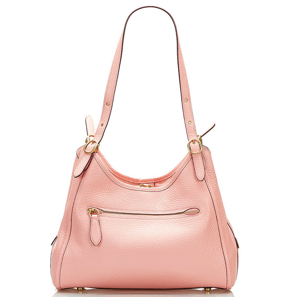 コーチ ハンドバッグ ショルダーバッグ サーモンピンク レザー レディース COACH 【中古】