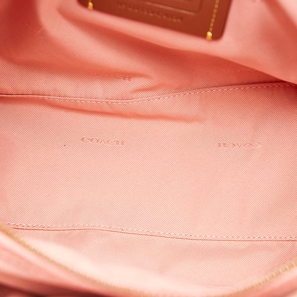 コーチ ハンドバッグ ショルダーバッグ サーモンピンク レザー レディース COACH 【中古】