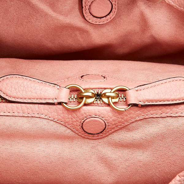 コーチ ハンドバッグ ショルダーバッグ サーモンピンク レザー レディース COACH 【中古】