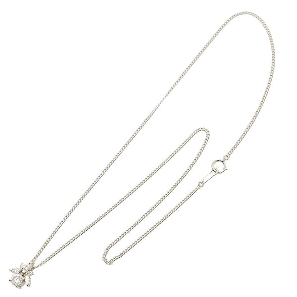 Pt900 プラチナ Pt850 プラチナ ダイヤ0.506ct ダイヤ0.30ct ネックレス ペンダント レディース 【中古】