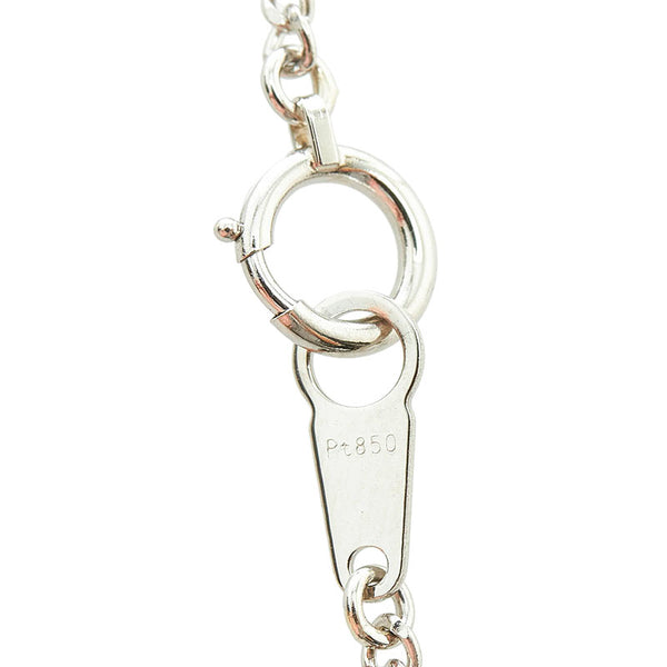 Pt900 プラチナ Pt850 プラチナ ダイヤ0.506ct ダイヤ0.30ct ネックレス ペンダント レディース 【中古】