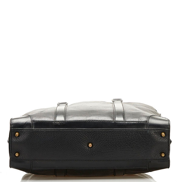 コーチ ビジネスバッグ ブリーフケース ショルダーバッグ 2WAY ブラック レザー メンズ COACH 【中古】