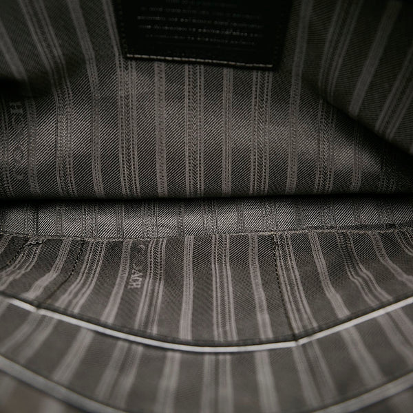 コーチ ビジネスバッグ ブリーフケース ショルダーバッグ 2WAY ブラック レザー メンズ COACH 【中古】