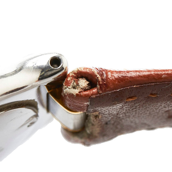 カルティエ マスト21 ヴァンティアン ベルト（社外品） 腕時計 W10073R6 クオーツ シルバー文字盤 ステンレススチール レザー レディース CARTIER 【中古】