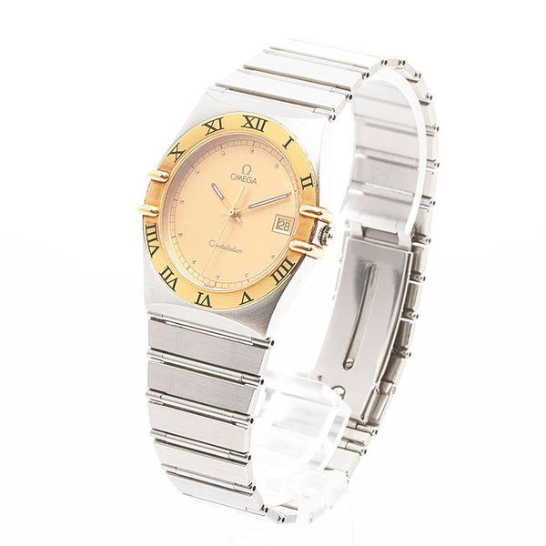 オメガ コンステレーション 腕時計 クオーツ ゴールド文字盤 ステンレススチール メンズ OMEGA 【中古】