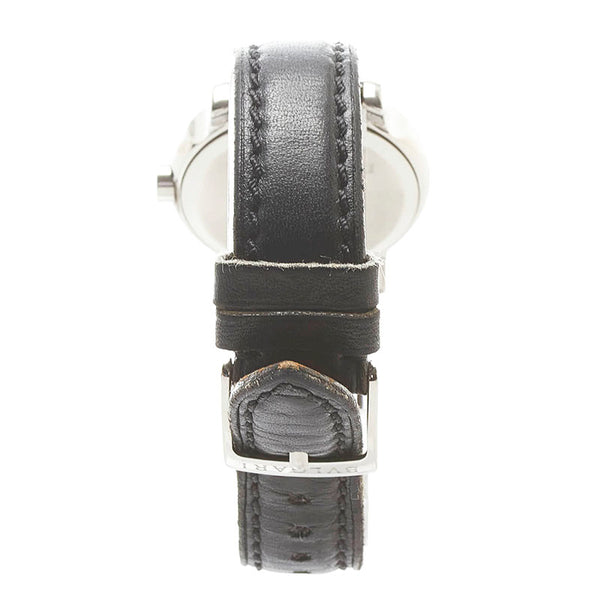 ブルガリ ソロテンポ 腕時計 ST29S クオーツ ホワイト文字盤 ステンレススチール レザーベルト レディース BVLGARI 【中古】