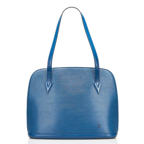 ルイ ヴィトン エピ リュサック ショルダーバッグ トートバッグ M52285 トレドブルー レザー レディース LOUIS VUITTON 【中古】