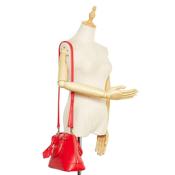 サマンサベガ ハンドバッグ ショルダーバッグ 2WAY レッド レザー レディース Samantha Vega 【中古】