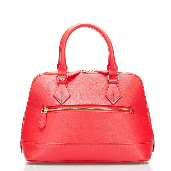 サマンサベガ ハンドバッグ ショルダーバッグ 2WAY レッド レザー レディース Samantha Vega 【中古】