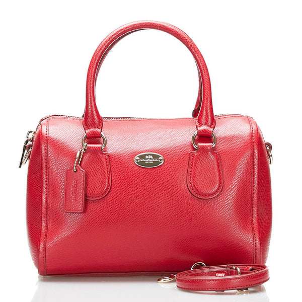 コーチ ハンドバッグ ショルダーバッグ 2WAY F33329 レッド レザー レディース COACH 【中古】