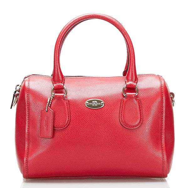 コーチ ハンドバッグ ショルダーバッグ 2WAY F33329 レッド レザー レディース COACH 【中古】