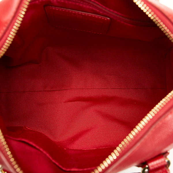 コーチ ハンドバッグ ショルダーバッグ 2WAY F33329 レッド レザー レディース COACH 【中古】